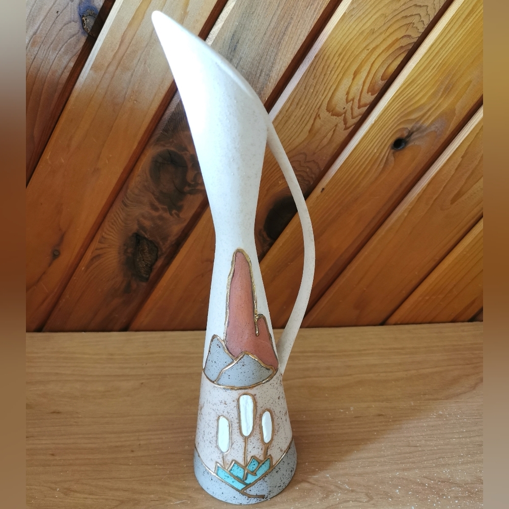 Vintage Tall Southwestern Pottery Vase
